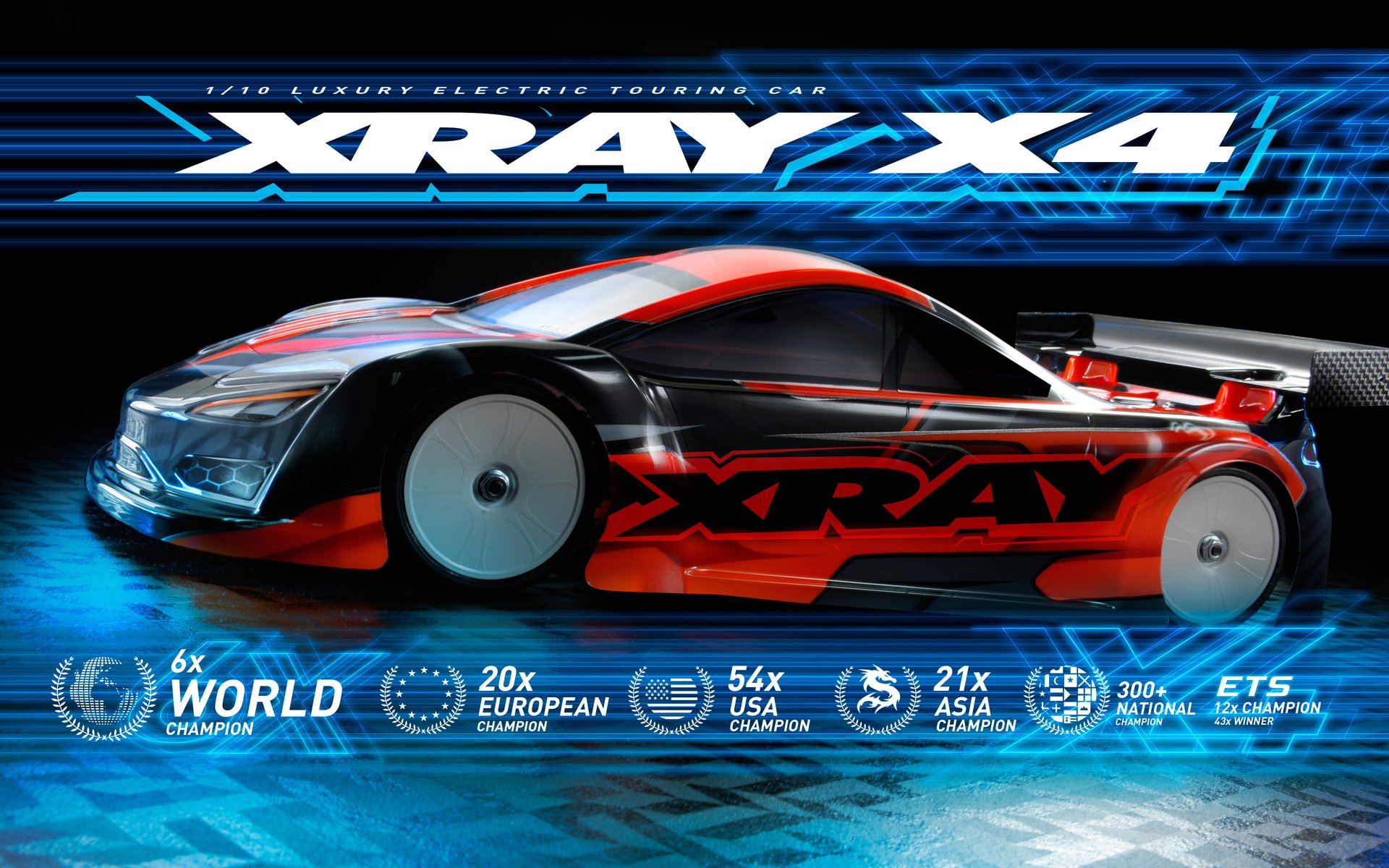 XRA300037 XRAY X4 2023 Specs - 1/10 LUXURY ELECTRIC Touring Car - Solid  Aluminum Edition X4'23