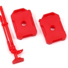 Traxxas TRA9721  TRX-4M Fuel canisters (left & right)/ jack (red) (fits #9712 body)