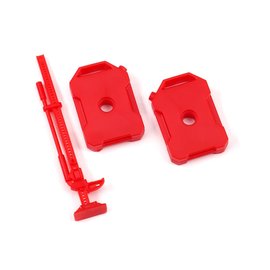 Traxxas TRA9721  TRX-4M Fuel canisters (left & right)/ jack (red) (fits #9712 body)