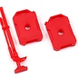 Traxxas TRA9721  TRX-4M Fuel canisters (left & right)/ jack (red) (fits #9712 body)