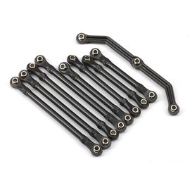 Traxxas TRA9742R  TRX-4M Suspension link set, complete (front & rear) (includes steering link (1), front lower links (2), front upper links (2), rear lower links (4)) (assembled with hollow balls)