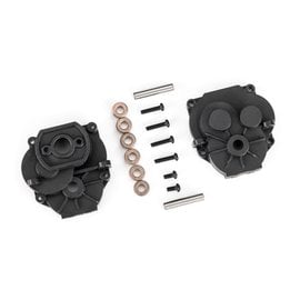 Traxxas TRA9747  TRX-4M Gearbox housing (front & rear)/ 2x4mm BCS (with threadlock) (2)/ 2x8mm BCS (4)/ 3x16mm pins (2)