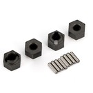 Traxxas TRA9750  TRX-4M Wheel hubs, 7mm hex (4)/ axle pins (8)