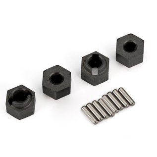 Traxxas TRA9750  TRX-4M Wheel hubs, 7mm hex (4)/ axle pins (8)