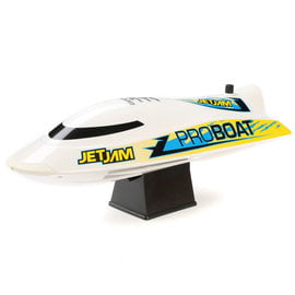 Proboat PRB08031V2T2  Jet Jam V2 12" Self-Righting Pool Racer Brushed RTR, White