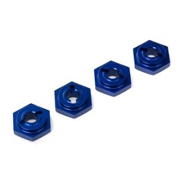 Traxxas TRA7154X  Wheel hubs, hex, aluminum (4) (blue-anodized)