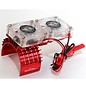 Power Hobby PHBFSRED Red Aluminum Motor Heatsink & Twin Cooling Fan