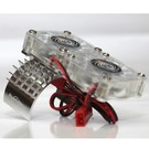 Power Hobby PHBFSSILVER Silver Aluminum Motor Heatsink & Twin Cooling Fan