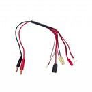 Racers Edge RCE1625  5-Function Mini/Micro Charge Adapter to Male 4mm Bullets