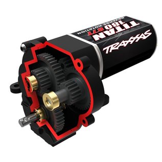 Traxxas TRA9791  TRX-4M Transmission, complete (high range (trail) gearing) (16.6:1 reduction ratio) (includes Titan® 87T motor)