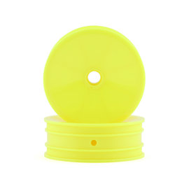 J Concepts JCO3437Y  JConcepts Mono 1.9" RC10 Front Wheel (Yellow) (2)