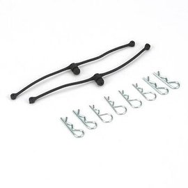 Dubro DUB2245 Body Klip Retainers Black (2)
