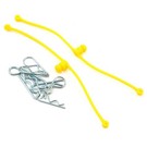 Dubro DUB2247 Body Klip Retainers Yellow (2)