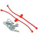 Dubro DUB2248 Body Klip Retainers Red (2)