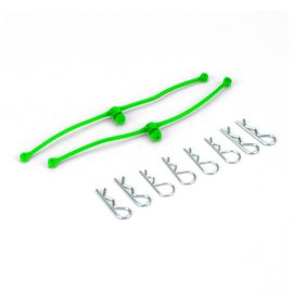 Dubro DUB2253 Body Klip Retainers Lime Green (2)