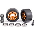 Traxxas TRA7775T  Orange Wheels, wheelie bar, 6061-T6 aluminum (orange anodized) X-Maxx Sledge XRT