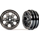 Traxxas TRA9770-BLKCR  TRX-4M Wheels, 1.0" (black chrome) (2)
