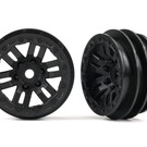 Traxxas TRA9768  TRX-4M Wheels, 1.0" (black) (2)