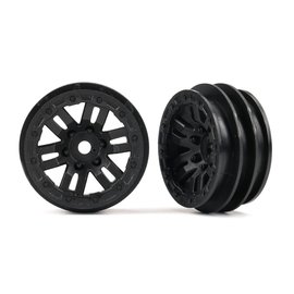 Traxxas TRA9768  TRX-4M Wheels, 1.0" (black) (2)