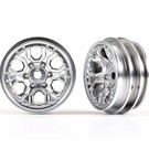 Traxxas TRA9770-SATIN  TRX-4M Wheels, 1.0" (satin chrome) (2)