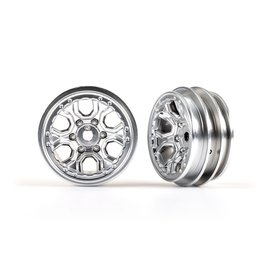 Traxxas TRA9770-SATIN  TRX-4M Wheels, 1.0" (satin chrome) (2)