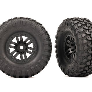 Traxxas TRA9773  TRX-4M 1.0" x 2.2" Black Wheels with Canyon Trail Tires (2)