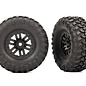 Traxxas TRA9773  TRX-4M 1.0" x 2.2" Black Wheels with Canyon Trail Tires (2)