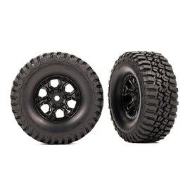 Traxxas TRA9774  TRX-4M 1.0" x 2.4" Black Wheels & BFG Mud-Terrain Tires (2)