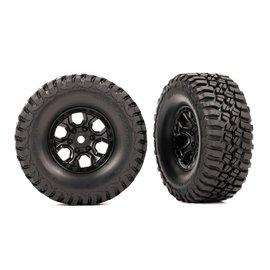 Traxxas TRA9774  TRX-4M Tires & wheels, assembled (black 1.0" wheels, BFGoodrich® Mud-Terrain™ T/A® KM3 2.2x1.0" tires) (2)