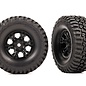 Traxxas TRA9774  TRX-4M 1.0" x 2.4" Black Wheels & BFG Mud-Terrain Tires (2)