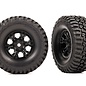 Traxxas TRA9774  TRX-4M Tires & wheels, assembled (black 1.0" wheels, BFGoodrich® Mud-Terrain™ T/A® KM3 2.2x1.0" tires) (2)