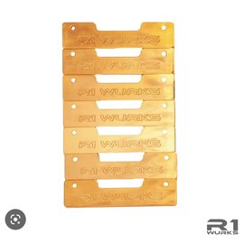 R1wurks R1-DC1FBSBWP  DC1 Front Bumper Small Brass Weight Pair