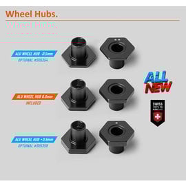 Xray XRA305356  X4'23-25  Alu Wheel Hub Spring Clip Offset - 0 MM (2)