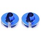 J Concepts Fin, Shock 5mm Off-set Spring Cup , Blue (2pc.) Fits - B6 | B6D Long and Short Shock Eyelet