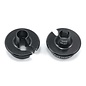 J Concepts Fin, Shock 5mm Off-set Spring Cup , Black (2pc.) Fits - B6 | B6D Long and Short Shock Eyelet