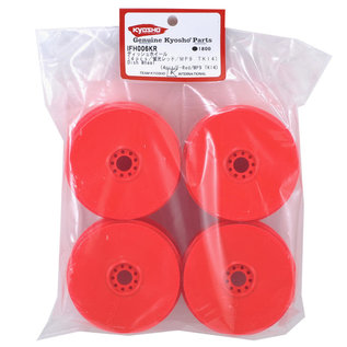 Kyosho KYOIFH006KR  Red Kyosho MP9 TKI4 1/8th Off Road Dish Wheels (4) (Red)