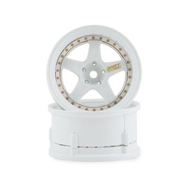 DS Racing DSC-DE-004  Element 5 Spoke Drift Wheels Triple White Gold 12mm