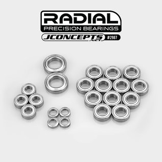 J Concepts JCO2987  JConcepts HB Racing D819RS/D8T Evo 3 Radial NMB Bearing Set