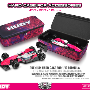 Hudy HUD199182-H  Hudy Hard Case Car Bag - 1/10 Formula One 440x220x115mm