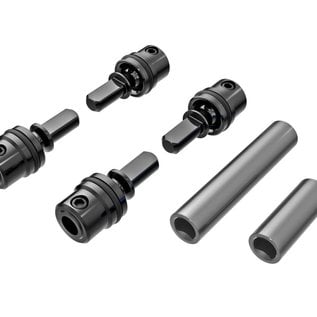 Traxxas TRA9751-GRAY  TRX-4M Driveshafts, center, male (steel) (4)/ driveshafts, center, female, 6061-T6 aluminum (gray-anodized) (front & rear)/ 1.6x7mm BCS (with threadlock) (4)