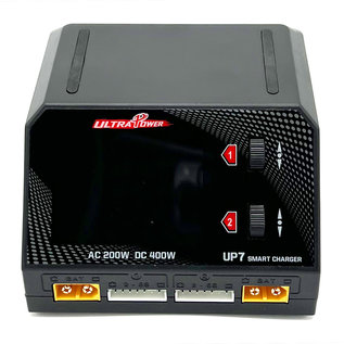 Ultra Power UPTUP7  UP7 AC 200W / DC 400W Dual Port Multi-Chemistry AC/DC Smart Charger