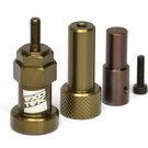 Exotek Racing EXO2101  Tire Sander Arbor Set, for 12mm Hex (1/10), 14mm Hex (F1) and, 10mm Front Wheels