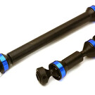 Integy C28821BLUE  Integy Dual Joint Telescopic Center Drive Shafts for Traxxas 1/10 E-Revo(-2017), Summit C28821BLUE