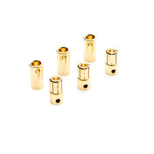 Dynamite DYNC0091  Connector: Gold Bullet Set, 6.5mm (3)
