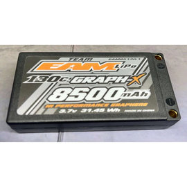 Team EA Motorsports EAM85130-1  Team EAM 1S 3.7v 8500mAh 130C  Graph-X Li-Po Battery w/ 5mm Bullets