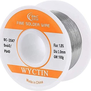 Michaels RC Hobbies Products BC-2047  Solder Wire 60-40 with Rosin Core for Electrical Soldering (1.0mm) 100g