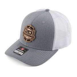J Concepts JCO5032WG  JConcepts "20th Anniversary" 2023 Snapback Round Bill Hat (White/Grey) (One Size Fits Most)