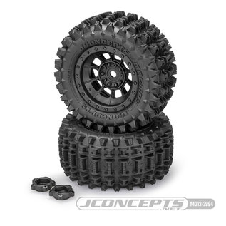 J Concepts JCO4013-3994  Magmas, Platinum Compound, Pre-Mounted on #3425B Wheels, Fits Traxxas X-Maxx, XRT, & Arrma Kraton 8S (1pair) 40133994