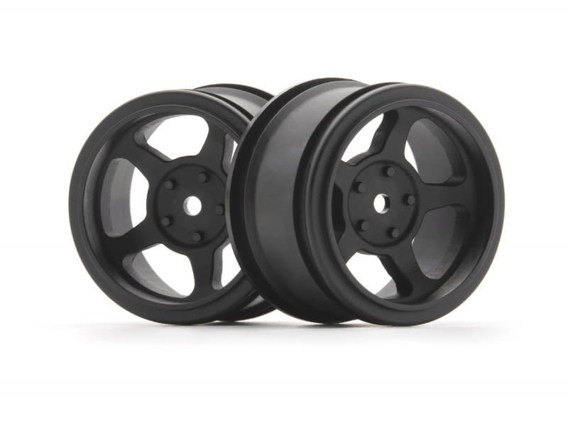 Roues HPI 160400 - 26mm Noir - Déport 6mm - Paire Pour Sport 3 - Neuf Original