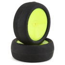 J Concepts JCO4018-2691  Smoothie 2, Silver Compound Tire, Pre-mounted on 3347Y Wheels, Fits 2wd Buggy Front 40182691